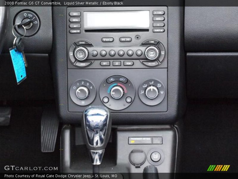Liquid Silver Metallic / Ebony Black 2008 Pontiac G6 GT Convertible