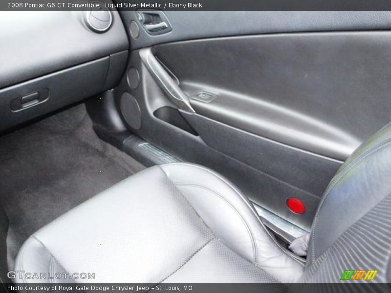 Liquid Silver Metallic / Ebony Black 2008 Pontiac G6 GT Convertible