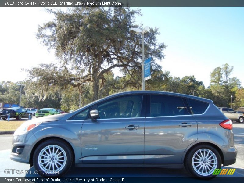 Sterling Gray / Medium Light Stone 2013 Ford C-Max Hybrid SEL
