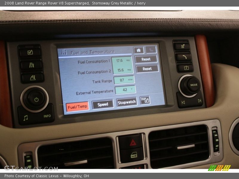 Stornoway Grey Metallic / Ivory 2008 Land Rover Range Rover V8 Supercharged