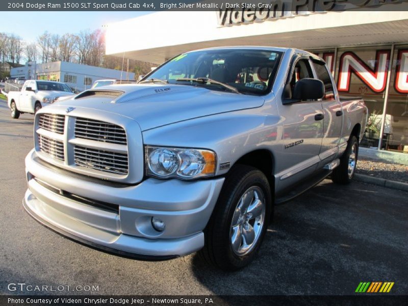 Bright Silver Metallic / Dark Slate Gray 2004 Dodge Ram 1500 SLT Sport Quad Cab 4x4