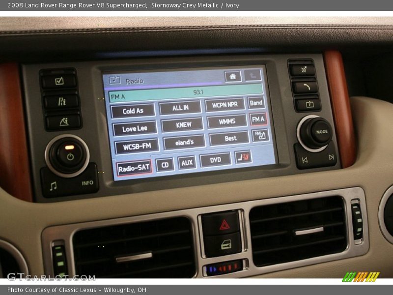 Stornoway Grey Metallic / Ivory 2008 Land Rover Range Rover V8 Supercharged