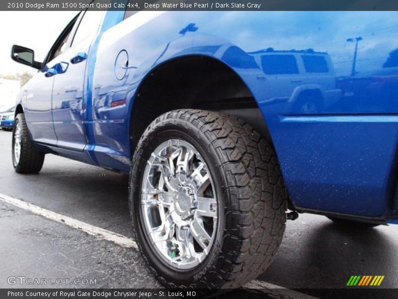 Deep Water Blue Pearl / Dark Slate Gray 2010 Dodge Ram 1500 Sport Quad Cab 4x4