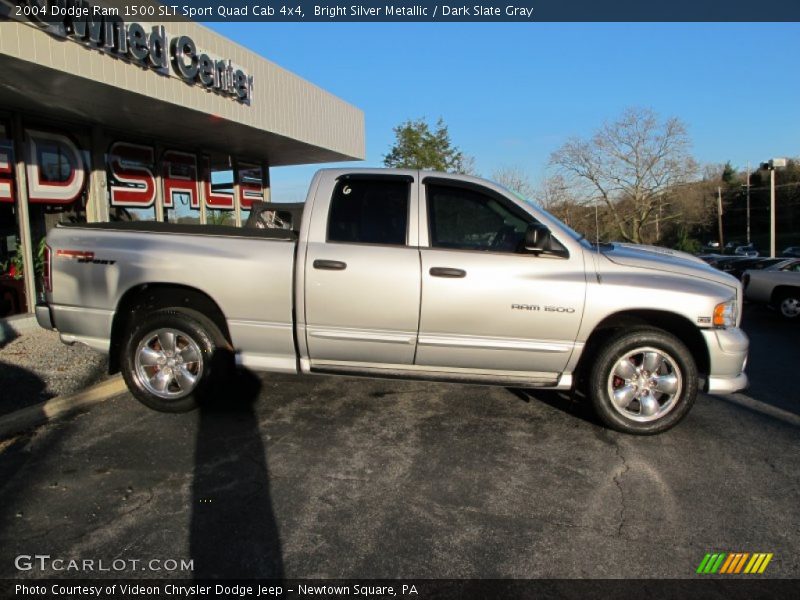 Bright Silver Metallic / Dark Slate Gray 2004 Dodge Ram 1500 SLT Sport Quad Cab 4x4
