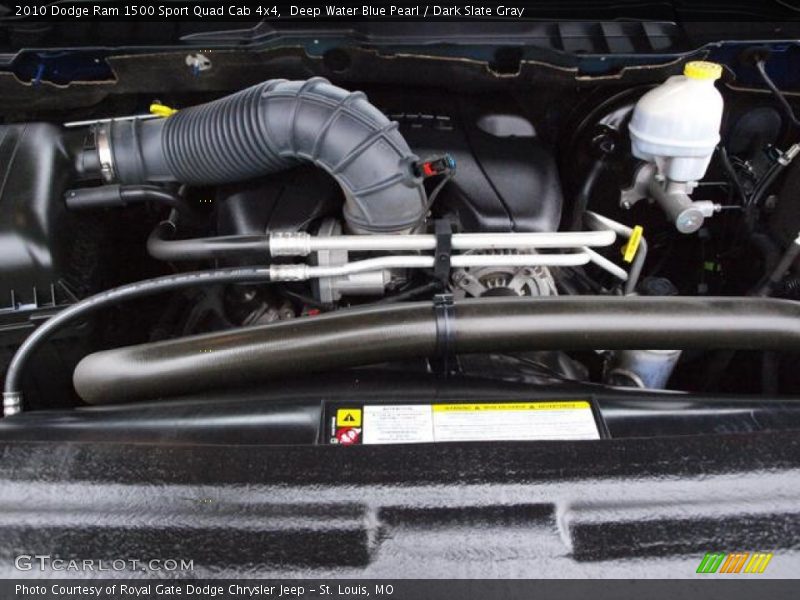 Deep Water Blue Pearl / Dark Slate Gray 2010 Dodge Ram 1500 Sport Quad Cab 4x4