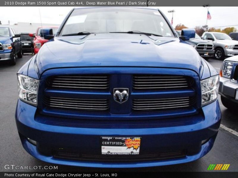 Deep Water Blue Pearl / Dark Slate Gray 2010 Dodge Ram 1500 Sport Quad Cab 4x4