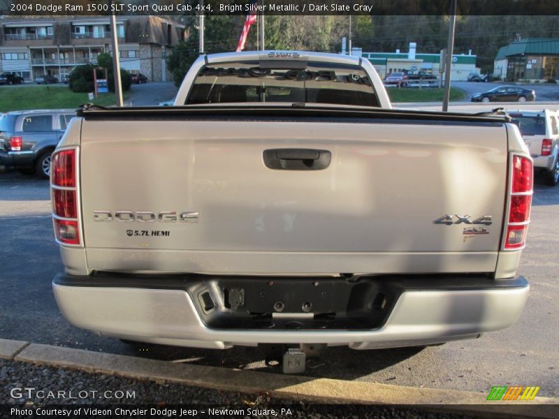 Bright Silver Metallic / Dark Slate Gray 2004 Dodge Ram 1500 SLT Sport Quad Cab 4x4