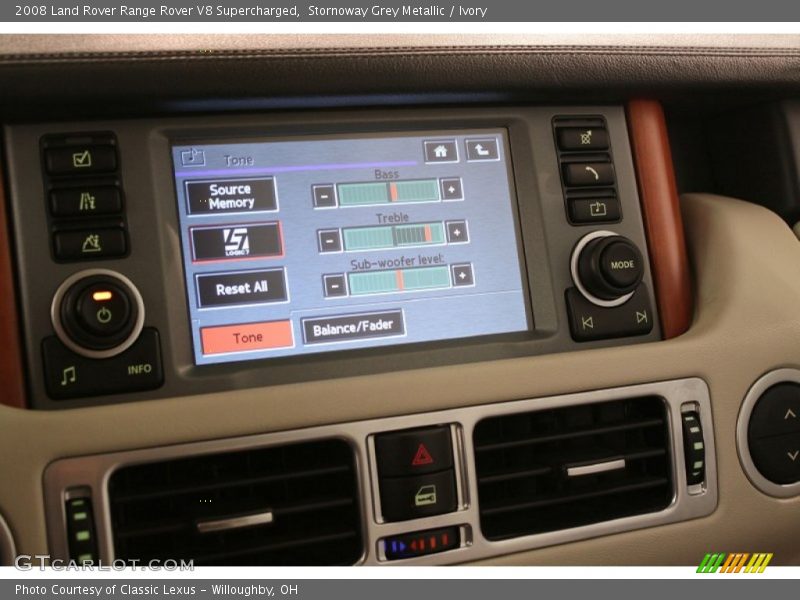 Stornoway Grey Metallic / Ivory 2008 Land Rover Range Rover V8 Supercharged