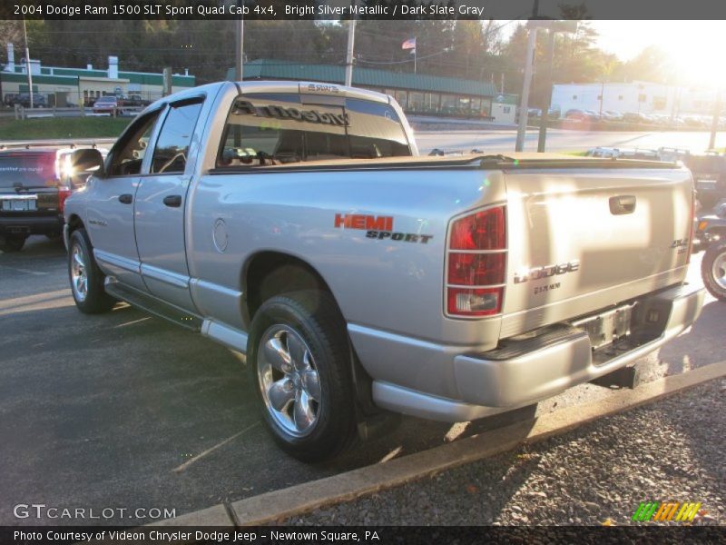 Bright Silver Metallic / Dark Slate Gray 2004 Dodge Ram 1500 SLT Sport Quad Cab 4x4