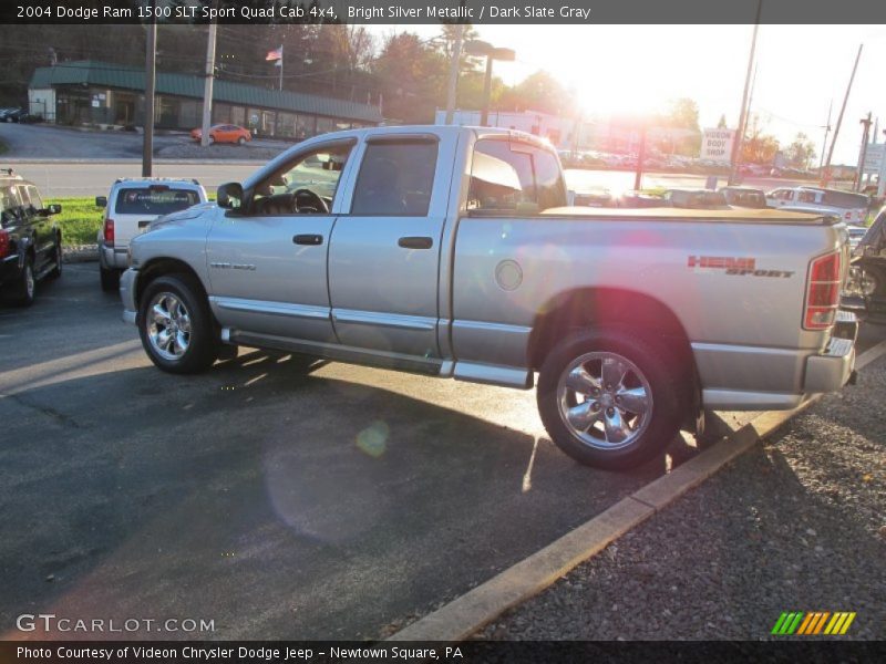Bright Silver Metallic / Dark Slate Gray 2004 Dodge Ram 1500 SLT Sport Quad Cab 4x4