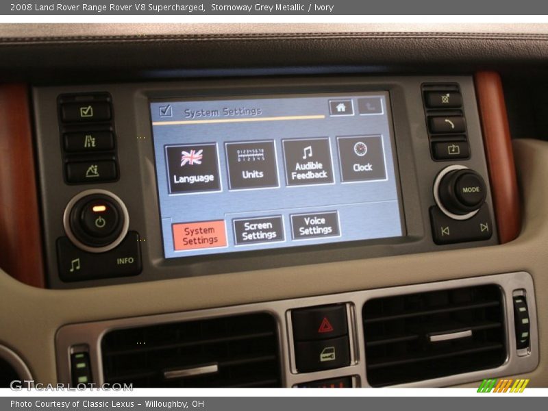 Stornoway Grey Metallic / Ivory 2008 Land Rover Range Rover V8 Supercharged