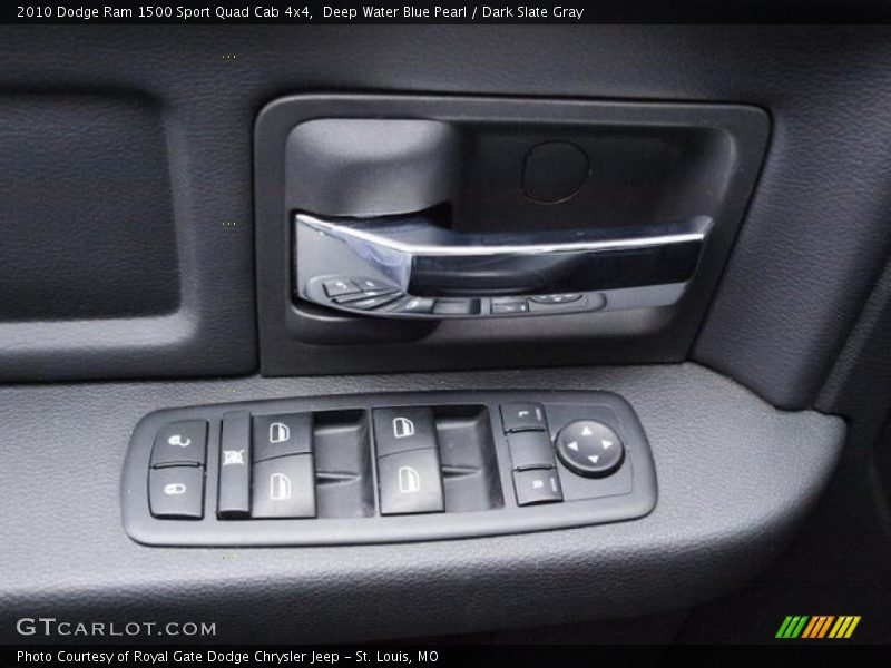 Deep Water Blue Pearl / Dark Slate Gray 2010 Dodge Ram 1500 Sport Quad Cab 4x4