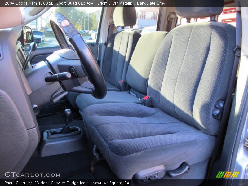 Bright Silver Metallic / Dark Slate Gray 2004 Dodge Ram 1500 SLT Sport Quad Cab 4x4