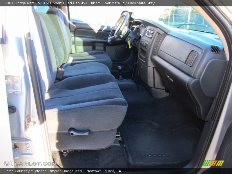 Bright Silver Metallic / Dark Slate Gray 2004 Dodge Ram 1500 SLT Sport Quad Cab 4x4