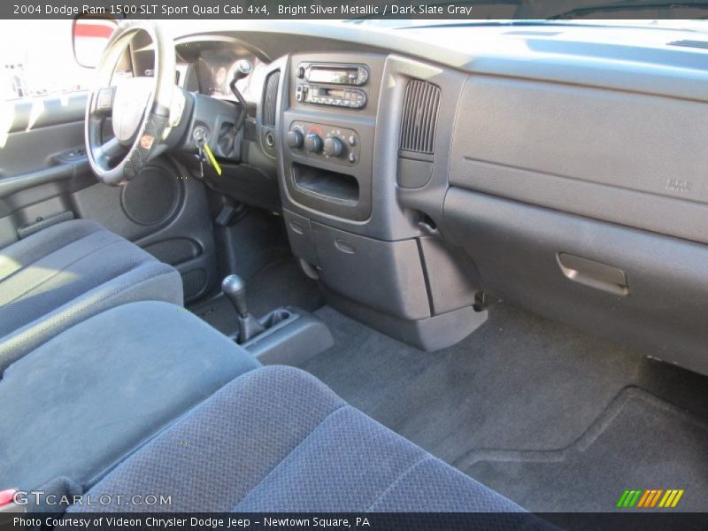 Bright Silver Metallic / Dark Slate Gray 2004 Dodge Ram 1500 SLT Sport Quad Cab 4x4