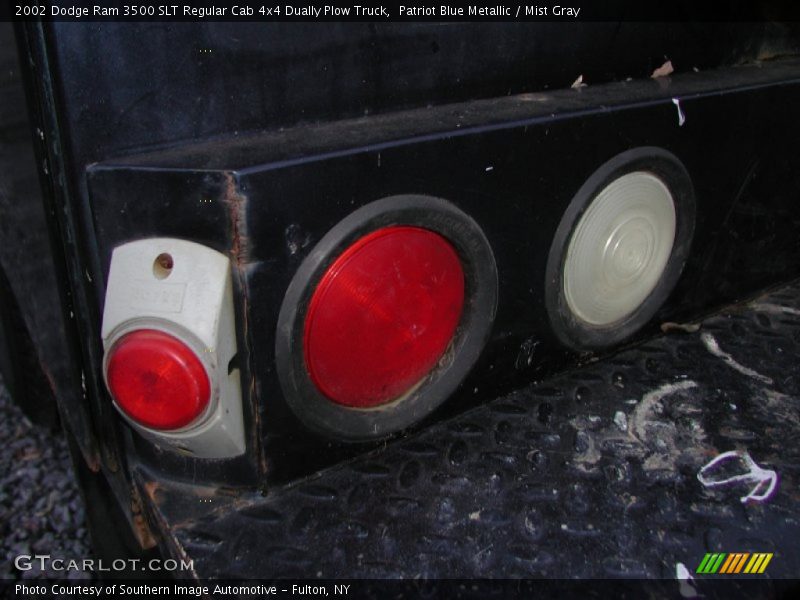 Patriot Blue Metallic / Mist Gray 2002 Dodge Ram 3500 SLT Regular Cab 4x4 Dually Plow Truck