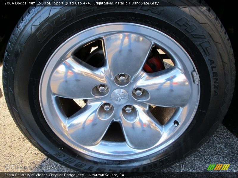 Bright Silver Metallic / Dark Slate Gray 2004 Dodge Ram 1500 SLT Sport Quad Cab 4x4