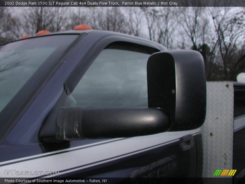 Patriot Blue Metallic / Mist Gray 2002 Dodge Ram 3500 SLT Regular Cab 4x4 Dually Plow Truck