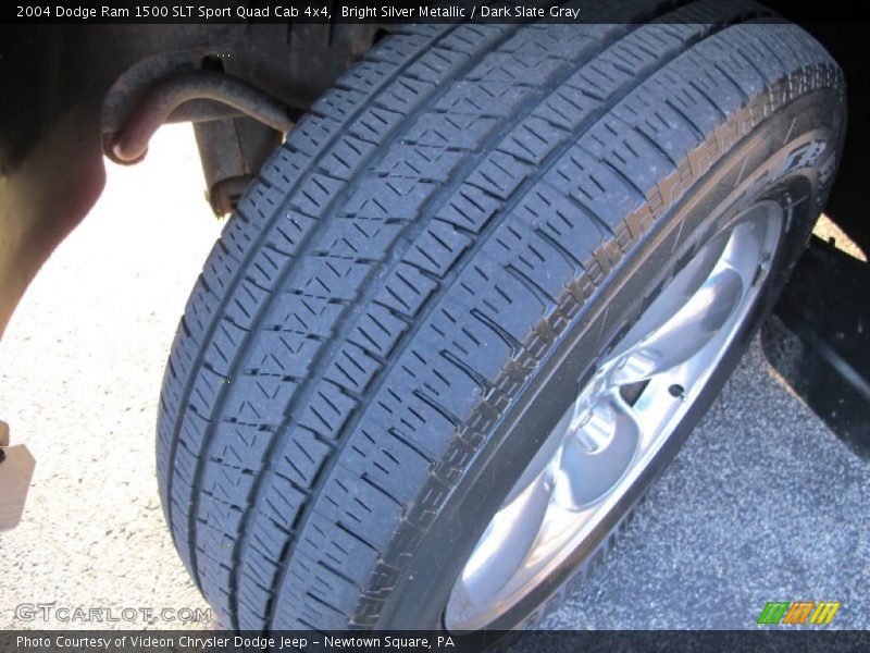 Bright Silver Metallic / Dark Slate Gray 2004 Dodge Ram 1500 SLT Sport Quad Cab 4x4