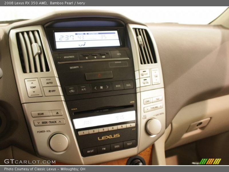 Bamboo Pearl / Ivory 2008 Lexus RX 350 AWD