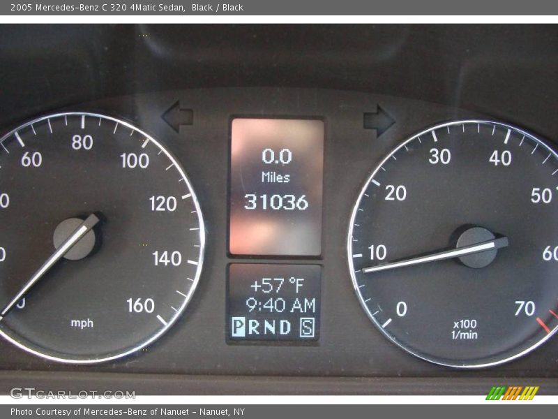 Black / Black 2005 Mercedes-Benz C 320 4Matic Sedan