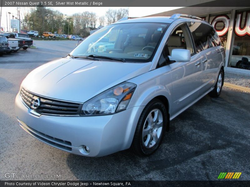 Silver Mist Metallic / Beige 2007 Nissan Quest 3.5 SE