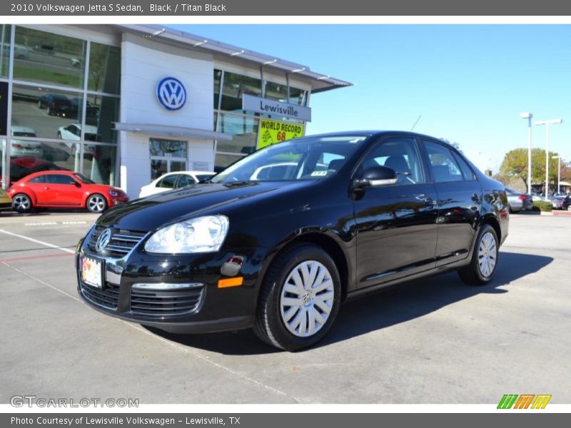 Black / Titan Black 2010 Volkswagen Jetta S Sedan