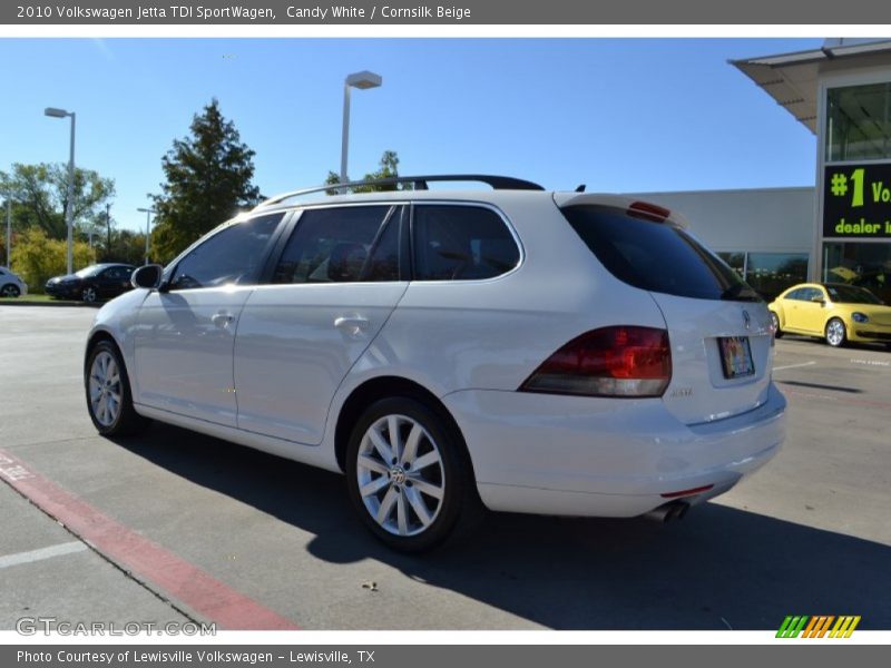 Candy White / Cornsilk Beige 2010 Volkswagen Jetta TDI SportWagen