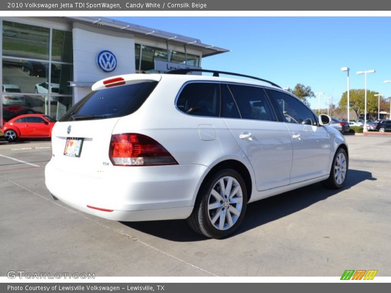 Candy White / Cornsilk Beige 2010 Volkswagen Jetta TDI SportWagen