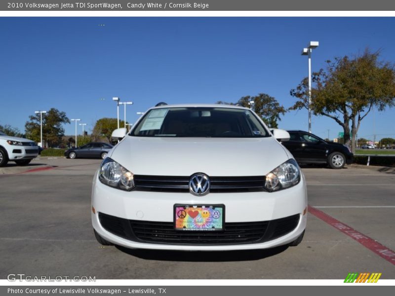 Candy White / Cornsilk Beige 2010 Volkswagen Jetta TDI SportWagen