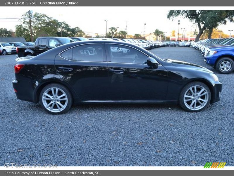 Obsidian Black / Black 2007 Lexus IS 250
