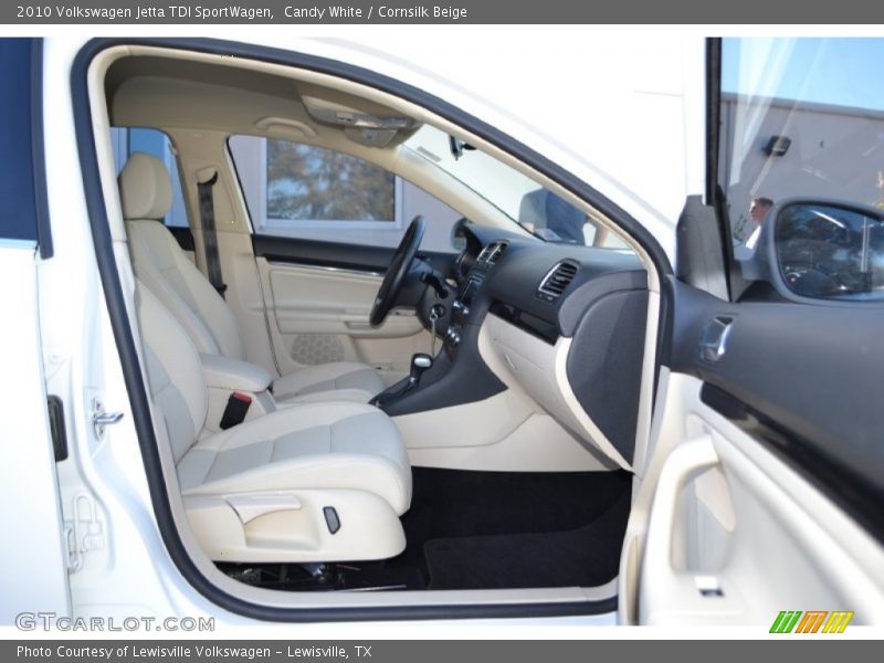 Candy White / Cornsilk Beige 2010 Volkswagen Jetta TDI SportWagen