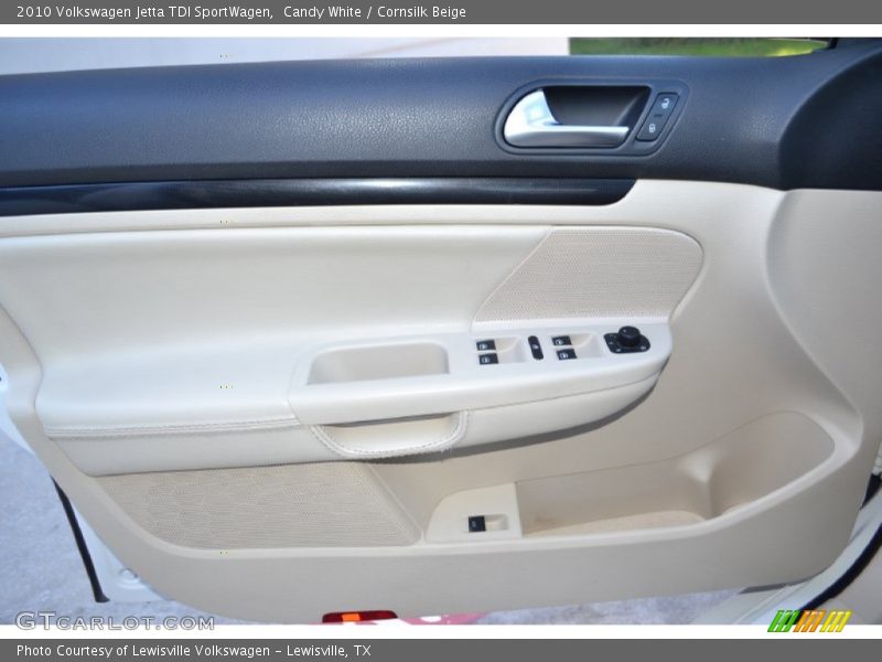 Candy White / Cornsilk Beige 2010 Volkswagen Jetta TDI SportWagen