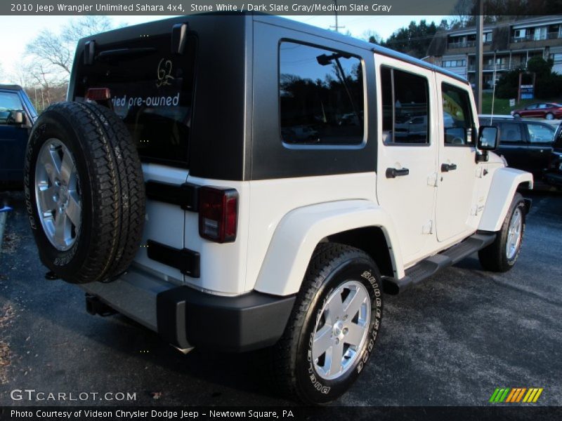 Stone White / Dark Slate Gray/Medium Slate Gray 2010 Jeep Wrangler Unlimited Sahara 4x4