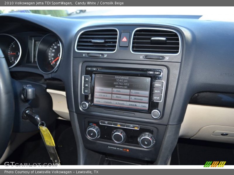 Candy White / Cornsilk Beige 2010 Volkswagen Jetta TDI SportWagen