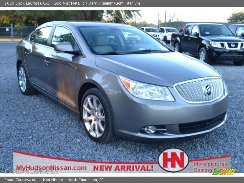 Gold Mist Metallic / Dark Titanium/Light Titanium 2010 Buick LaCrosse CXS