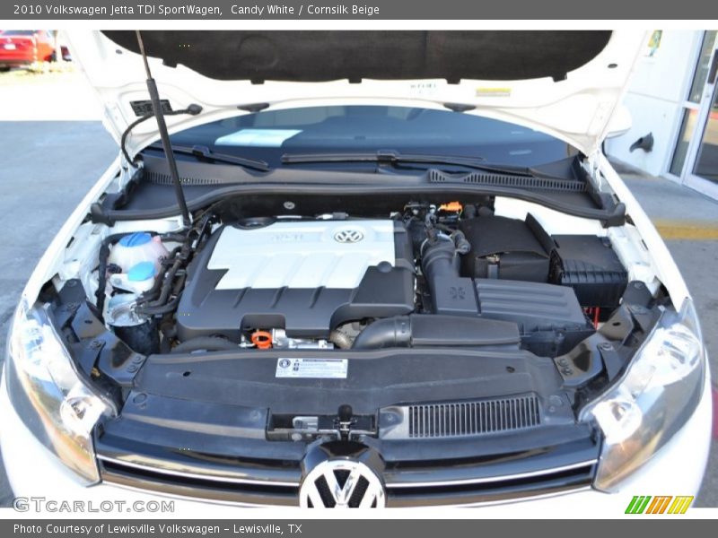 Candy White / Cornsilk Beige 2010 Volkswagen Jetta TDI SportWagen