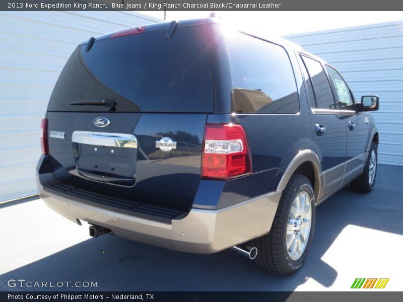 Blue Jeans / King Ranch Charcoal Black/Chaparral Leather 2013 Ford Expedition King Ranch