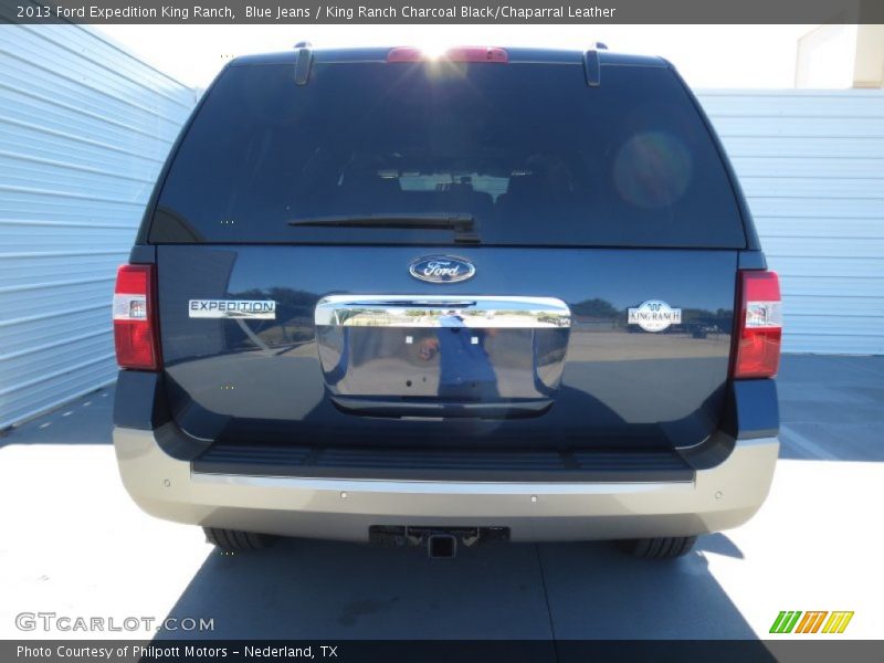 Blue Jeans / King Ranch Charcoal Black/Chaparral Leather 2013 Ford Expedition King Ranch