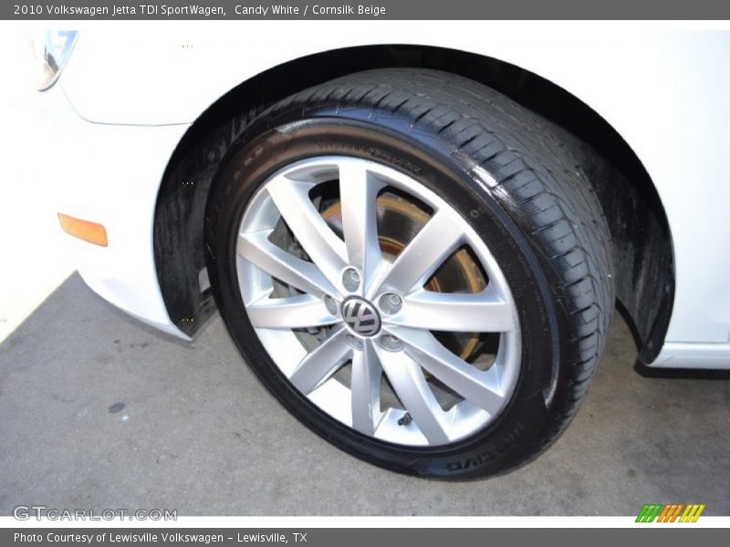 Candy White / Cornsilk Beige 2010 Volkswagen Jetta TDI SportWagen