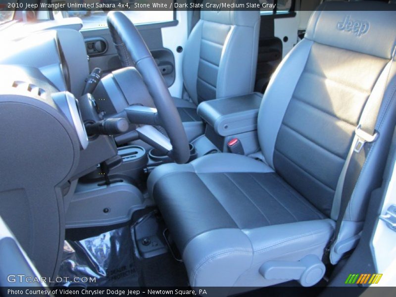 Stone White / Dark Slate Gray/Medium Slate Gray 2010 Jeep Wrangler Unlimited Sahara 4x4