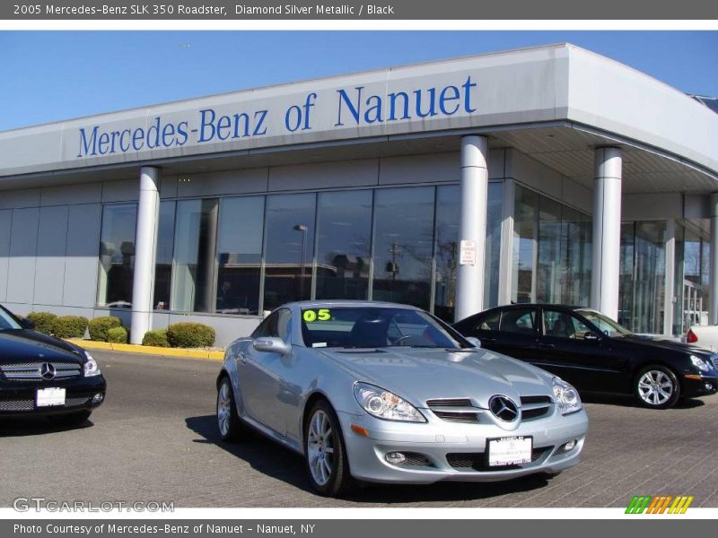 Diamond Silver Metallic / Black 2005 Mercedes-Benz SLK 350 Roadster