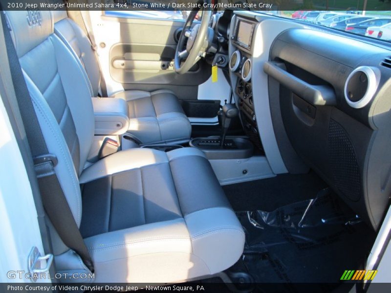 Stone White / Dark Slate Gray/Medium Slate Gray 2010 Jeep Wrangler Unlimited Sahara 4x4