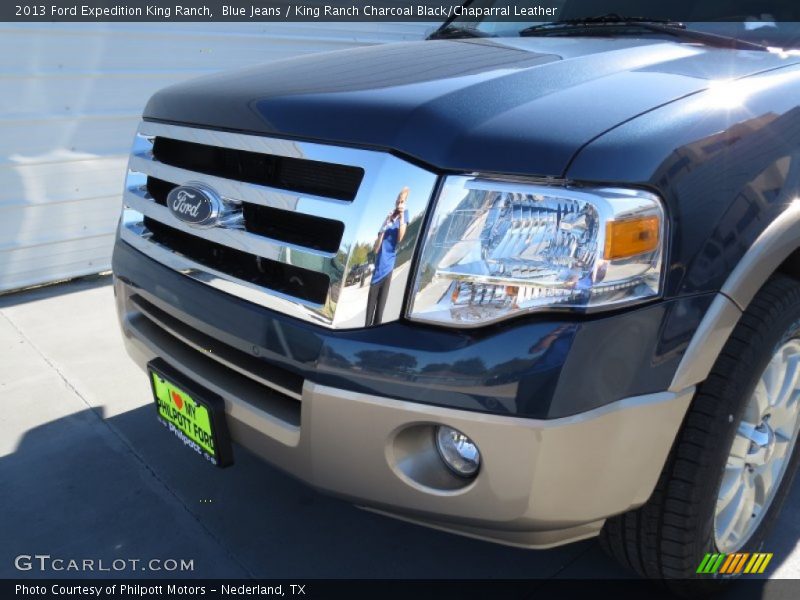 Blue Jeans / King Ranch Charcoal Black/Chaparral Leather 2013 Ford Expedition King Ranch