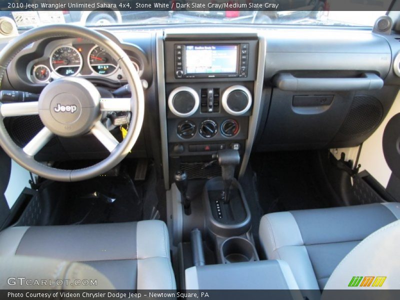 Stone White / Dark Slate Gray/Medium Slate Gray 2010 Jeep Wrangler Unlimited Sahara 4x4