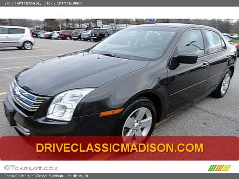 Black / Charcoal Black 2007 Ford Fusion SE