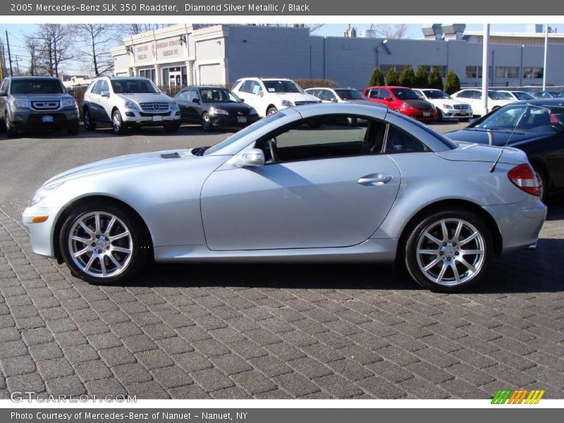 Diamond Silver Metallic / Black 2005 Mercedes-Benz SLK 350 Roadster