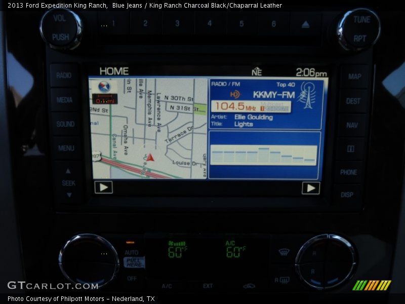 Navigation of 2013 Expedition King Ranch