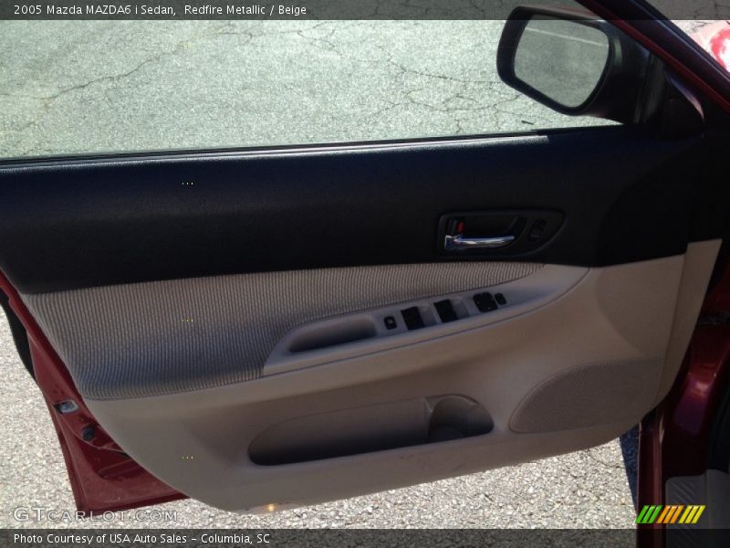 Redfire Metallic / Beige 2005 Mazda MAZDA6 i Sedan