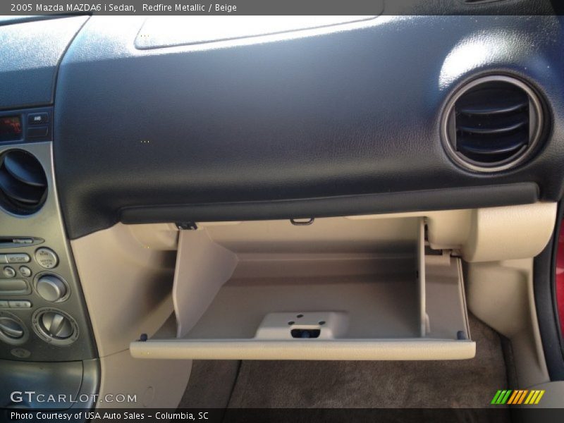 Redfire Metallic / Beige 2005 Mazda MAZDA6 i Sedan